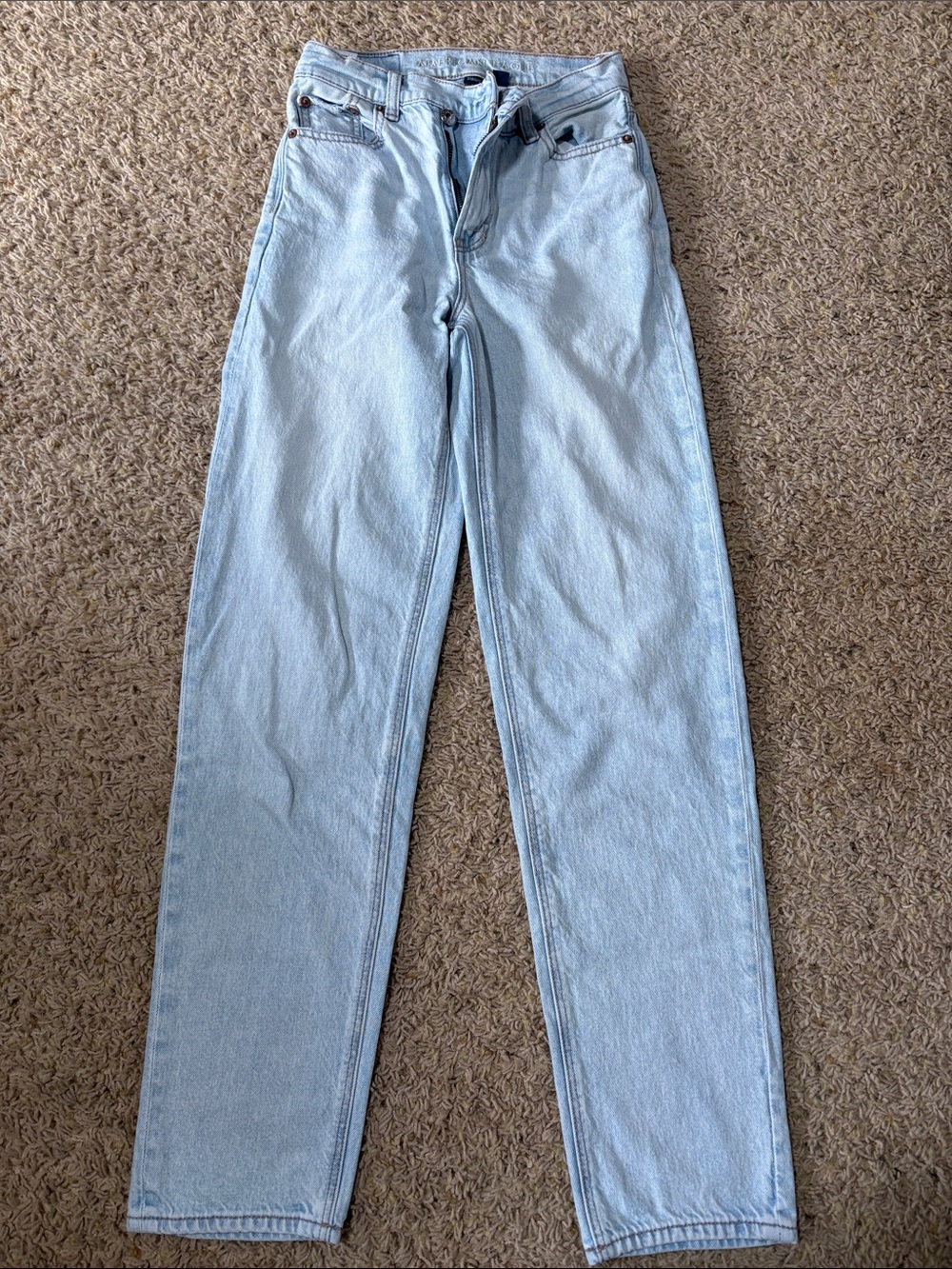 American Eagle Outfitters Light Blue Straight Leg Jeans